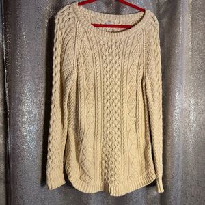 Women’s LL Bean Fisherman’s Sweater with zippers!